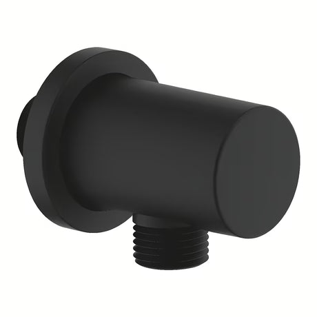 Podžbukni priključak Grohe Rainshower s okruglom rozetom u boji phantom black.