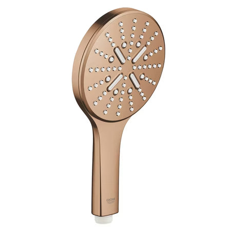 Ručni tuš Grohe Rainshower smartactive 130 u završnoj obradi brushed warm sunset s tipkom SmartTip