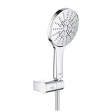 Kromirani tuš set Grohe Rainshower smartactive 130 s ručnom tuš slušalicom, držačem i crijevom 1500 mm