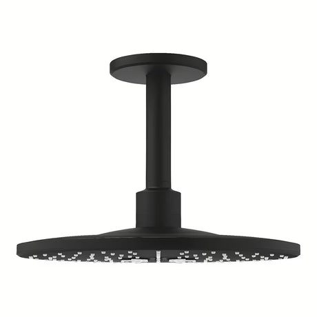 Nadglavni tuš Grohe Rainshower smartactive 310 Phantom Black s tuš krakom i dva načina mlaza
