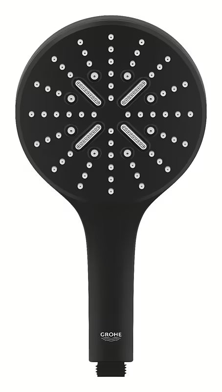 Ručni tuš Grohe Rainshower Smartactive phantom black s 3 mlaza i upravljanjem SmartTip