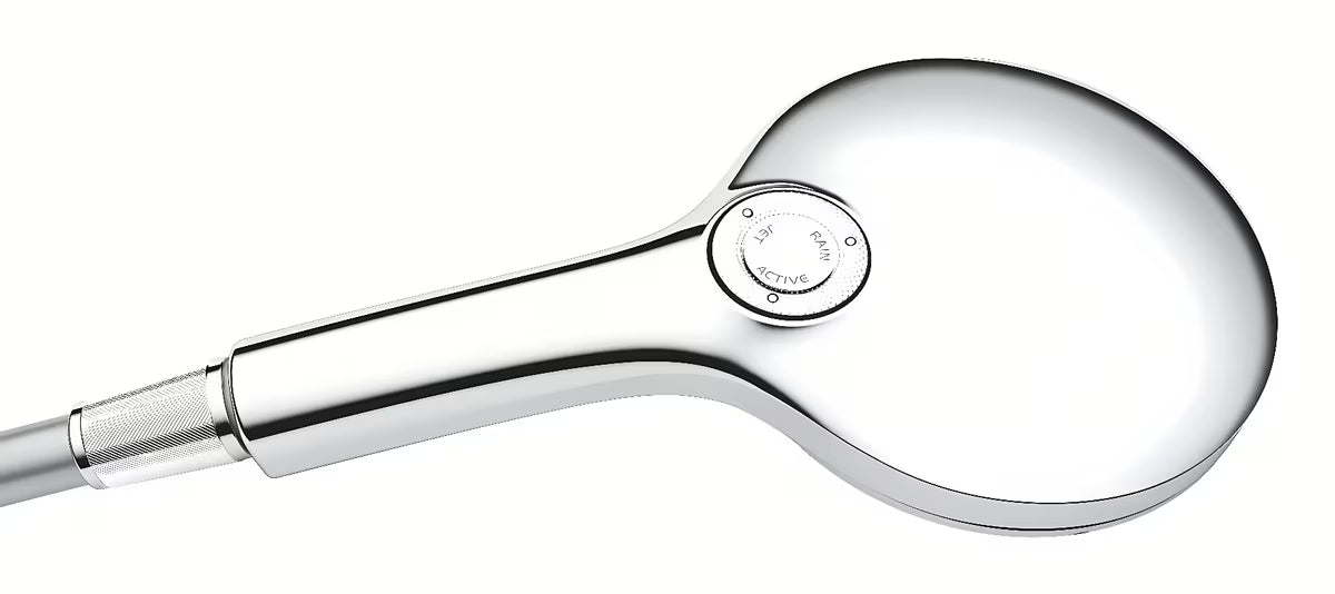 Kromirani ručni tuš Grohe Rainshower smartactive s 3 funkcije i promjerom 13