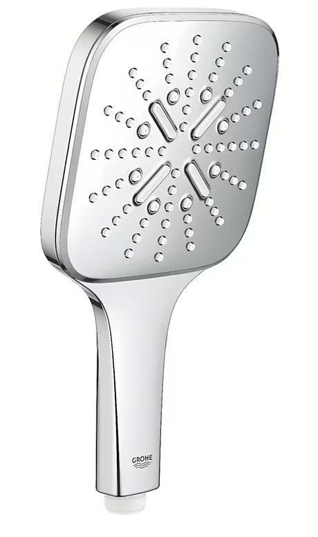 Ručni tuš Grohe Rainshower 130 SmartActive Cube u kromiranoj izvedbi s tri vrste mlaza
