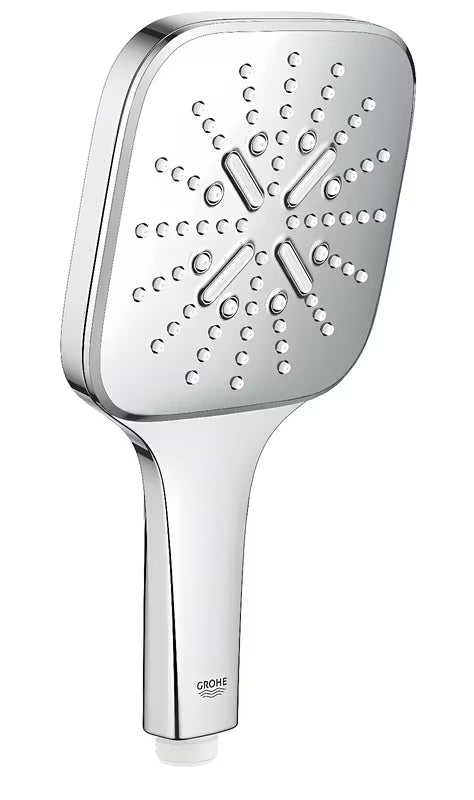 Ručni tuš Grohe Rainshower 130 SmartActive Cube u kromiranoj izvedbi s tri vrste mlaza