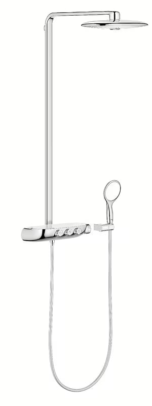 Grohe Rainshower smartcontrol tuš sustav s termostatskom miješalicom u krom izvedbi s nadglavnim tušem 360 mm i ručnim tušem