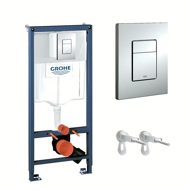Grohe Rapid SL set 3 u 1 s podžbuknim vodokotlićem GD 2 i kromiranom tipkom za ispiranje Even