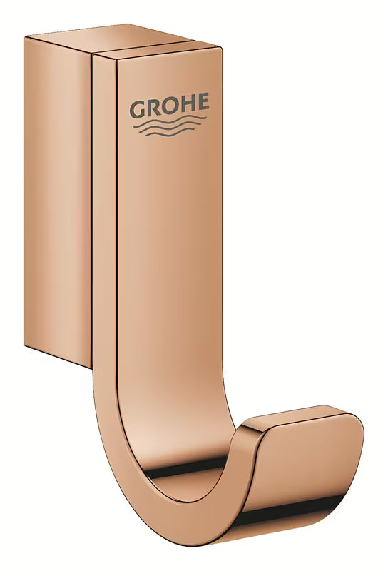Metalni kukica za ogrtač Grohe Selection u završnoj obradi warm sunset sa skrivenim pričvršćenjem