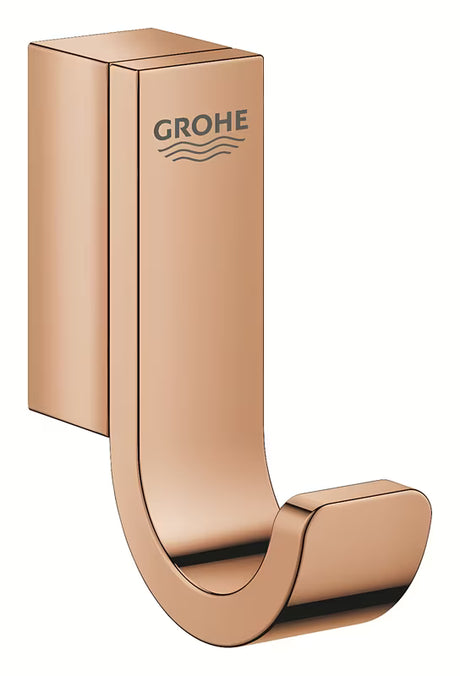 Metalni kukica za ogrtač Grohe Selection u završnoj obradi warm sunset sa skrivenim pričvršćenjem