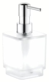 Kromirani dozator tekućeg sapuna Grohe Selection Cube bez držača sa staklenom posudom