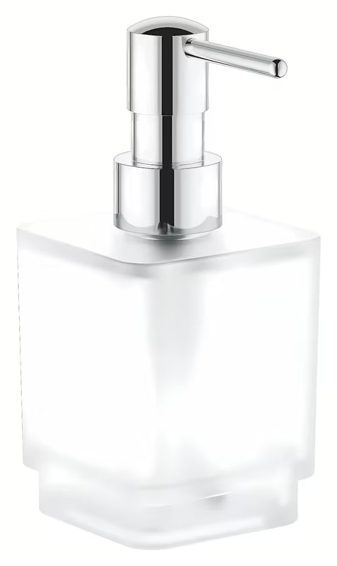 Kromirani dozator tekućeg sapuna Grohe Selection Cube bez držača sa staklenom posudom