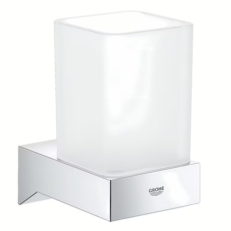 Staklena čaša Grohe Selection Cube za četkice i zubnu pastu za kupaonicu