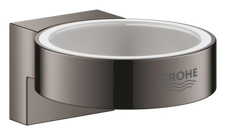 Zidni držač čaša bez čaše Grohe Selection u izvedbi Hard Graphite sa skrivenim pričvršćenjem