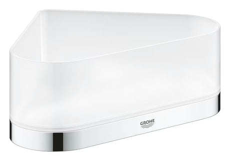Kutna polica Grohe Selection u kromiranoj izvedbi sa skrivenim pričvršćenjem