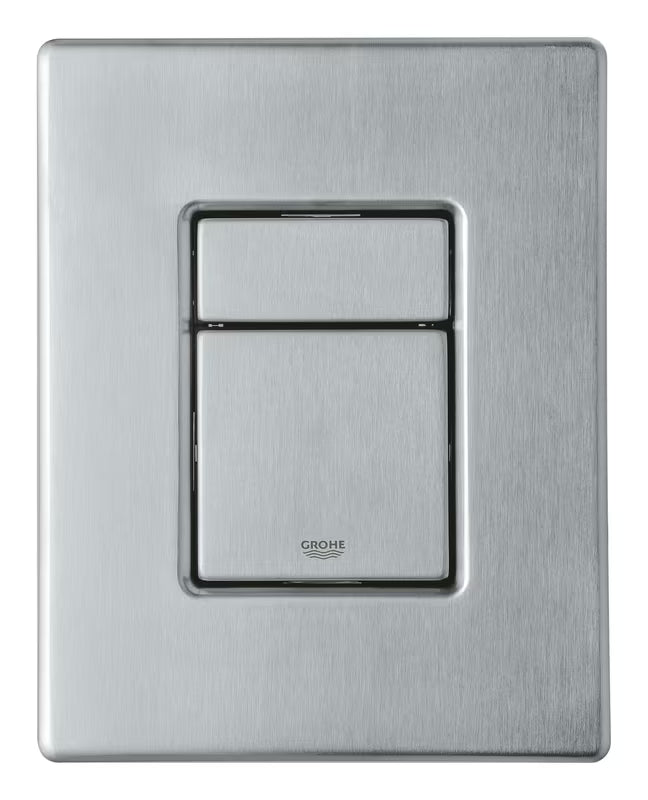 Tipka za Aktiviranje Grohe Skate Cosmopolitan od plemenitog čelika s dvokoličinskim ispiranjem i skrivenim pričvršćenjem