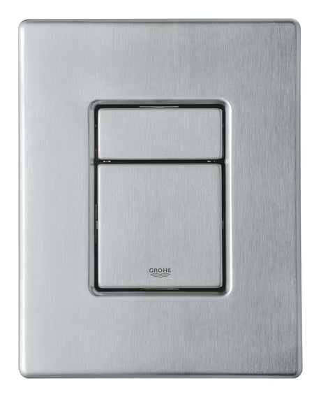 Tipka za Aktiviranje Grohe Skate Cosmopolitan od plemenitog čelika s dvokoličinskim ispiranjem i skrivenim pričvršćenjem