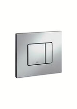 Tipka za ispiranje tipka Grohe Skate Cosmopolitan u izvedbi titanium/brilliant chrom s površinom otpornom na otiske prstiju.