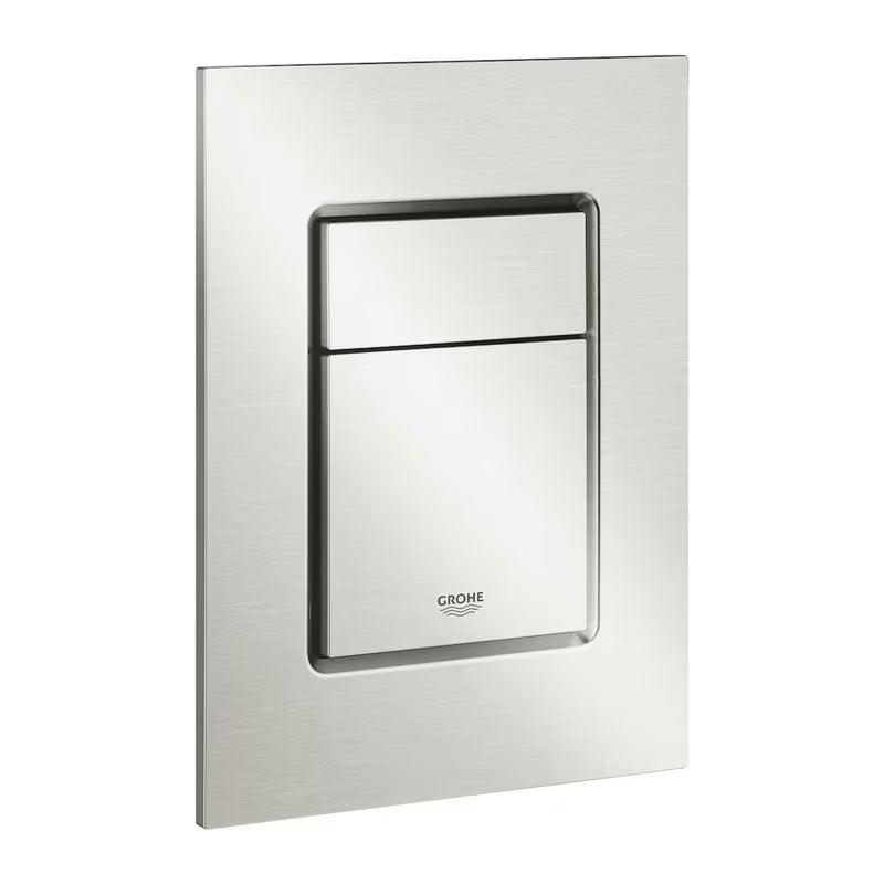 Ispirna tipka Grohe Skate Cosmopolitan S u mat izvedbi stainless pro podžbukni vodokotlići