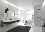 Podžbukna termostatska miješalica za tuš Grohe Grohtherm smartcontrol u izvedbi brushed hard graphite.