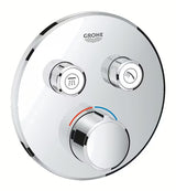 Podžbukna miješalica za tuš Grohe Smart Control u krom izvedbi s upravljanjem smartcontrol