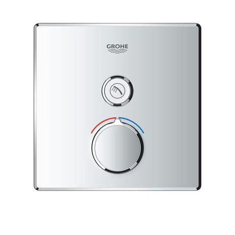 Podžbukna termostatska miješalica za tuš Grohe Smart Control u krom izvedbi s upravljanjem smartcontrol.