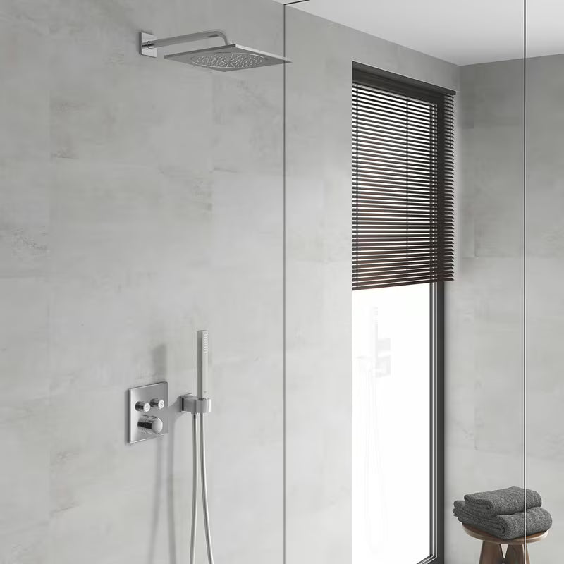 Podžbukna miješalica za tuš Grohe Smart Control u krom izvedbi s upravljanjem smartcontrol i dva izlaza.