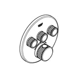 Podžbukna termostatska miješalica za tuš Grohe Grohtherm smartcontrol u brušenoj izvedbi Warm Sunset