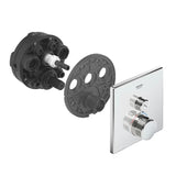 Kromirana podžbukna termostatska miješalica za tuš Grohe Grohtherm smartcontrol s tipkastim upravljanjem smartcontrol