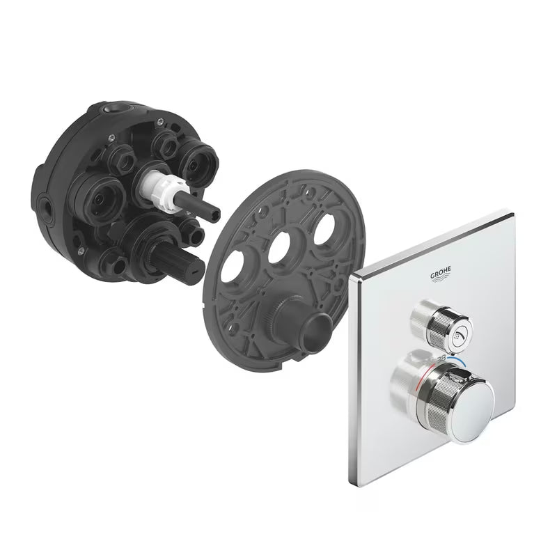 Kromirana podžbukna termostatska miješalica za tuš Grohe Grohtherm smartcontrol s tipkastim upravljanjem smartcontrol