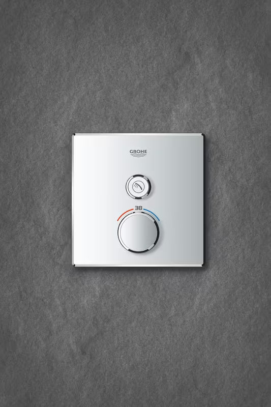 Kromirana podžbukna termostatska miješalica za tuš Grohe Grohtherm smartcontrol s tipkastim upravljanjem smartcontrol
