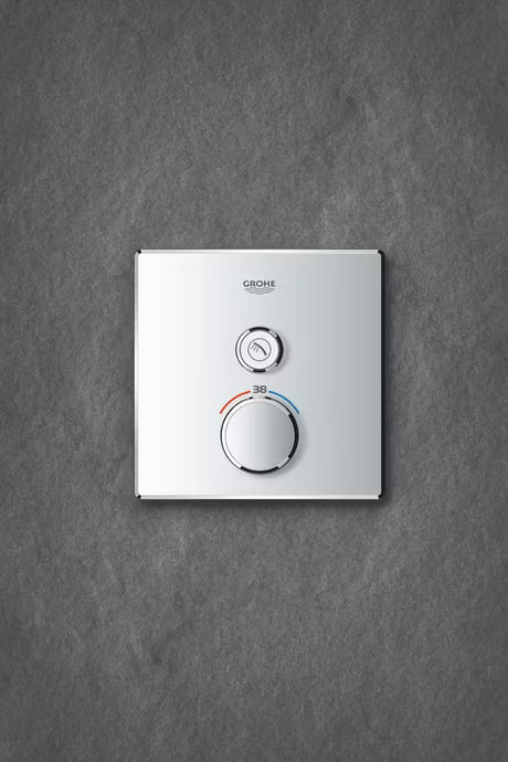 Kromirana podžbukna termostatska miješalica za tuš Grohe Grohtherm smartcontrol s tipkastim upravljanjem smartcontrol