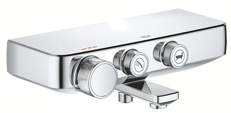 Kromirana termostatska miješalica za kadu Grohe Grohtherm smartcontrol pro s prebacivanjem između kade i tuša