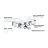 Kromirana termostatska miješalica za kadu Grohe Grohtherm smartcontrol pro s prebacivanjem između kade i tuša