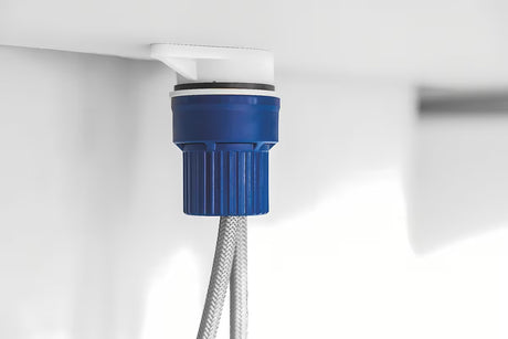 Miješalica za Sudoper Grohe Start 2021 u izvedbi supersteel s visokim zakretnim izljevom i izvlačnim tušem.