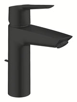 Grohe Start umivaonička jednoručna baterija s odvodom u crnoj mat boji