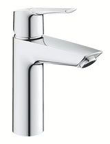 Kromirana jednoručna baterija miješalica za umivaonik Grohe Start s click‑clack-odvodom i višim izljevom