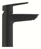 Mat crna jednoručna baterija miješalica za umivaonik Grohe Start s click‑clack-odvodom i tehnologijom Grohe Water Saving