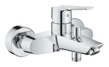 Kromirana zidna jednoručna baterija miješalica za kadu Grohe Start s automatskim prebacivanjem kada/tuš