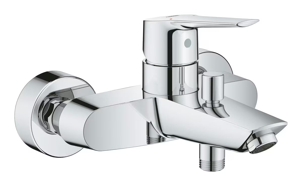 Kromirana zidna jednoručna baterija miješalica za kadu Grohe Start s automatskim prebacivanjem kada/tuš