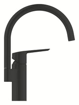 Grohe Start jednoručna baterija miješalica za sudoper s visokim zakretnim izljevom u mat crnoj boji