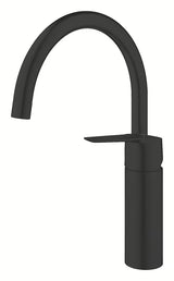 Grohe Start jednoručna baterija miješalica za sudoper s visokim zakretnim izljevom u mat crnoj boji