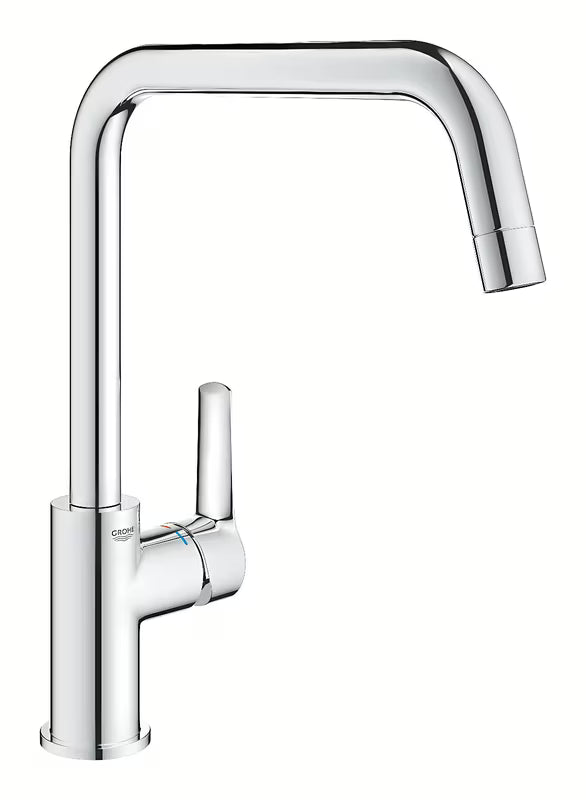 Kromirana jednoručna baterija miješalica za sudoper Grohe Start s visokim zakretnim U izljevom