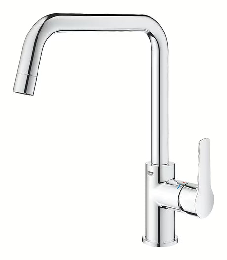 Kromirana jednoručna baterija miješalica za sudoper Grohe Start s visokim zakretnim U izljevom