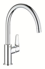 Kromirana jednoručna baterija miješalica za sudoper Grohe Start Curve s visokim zakretnim izljevom
