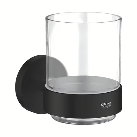 Grohe Start držač čaša uključuje čašu u mat crnoj izvedbi