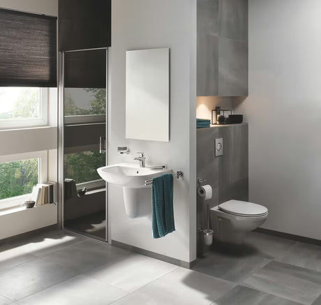Kromirana jednoručna baterija miješalica za umivaonik Grohe Start Flow s odvodom sa štedljivim protokom 5,7 l/min