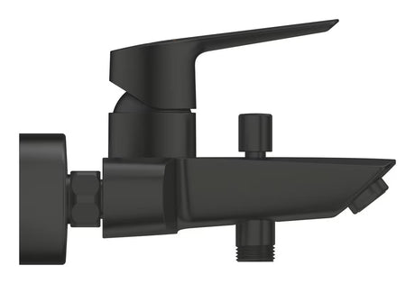 Zidna jednoručna baterija miješalica za kadu Grohe Start u mat crnoj izvedbi s preklopnikom kada tuš