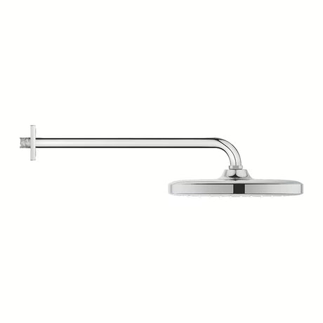 Kromirana nadglavni tuš Grohe Tempesta 250 Cube sa zidnim nosačem tuša i mlazom Rain