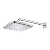Kromirana nadglavni tuš Grohe Tempesta 250 Cube sa zidnim nosačem tuša i mlazom Rain