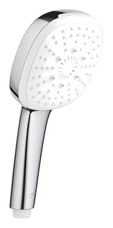 Kromirana ručna tuš-slušalica Grohe Tempesta Cube s tri mlaza Rain, Jet i Massage.