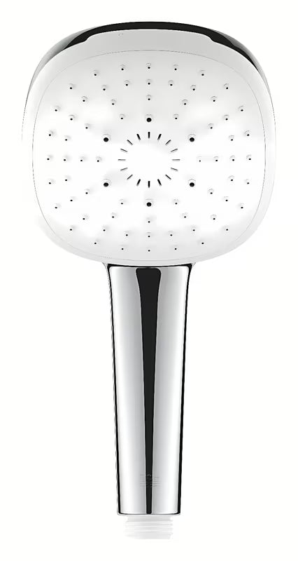 Kromirana ručna tuš-slušalica Grohe Tempesta Cube s tri mlaza Rain, Jet i Massage.